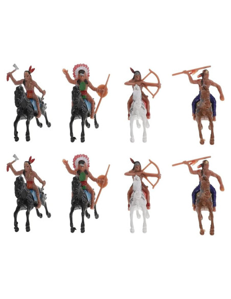 Figuras de Modelo Indio NUOBESTY - 8 Piezas de Plástico