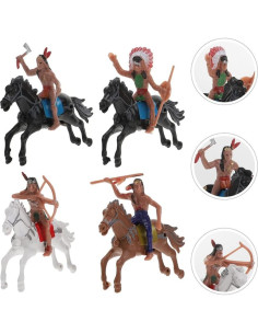 Figuras de Modelo Indio NUOBESTY - 8 Piezas de Plástico 2