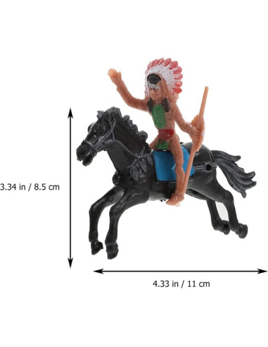 Figuras de Modelo Indio NUOBESTY - 8 Piezas de Plástico
