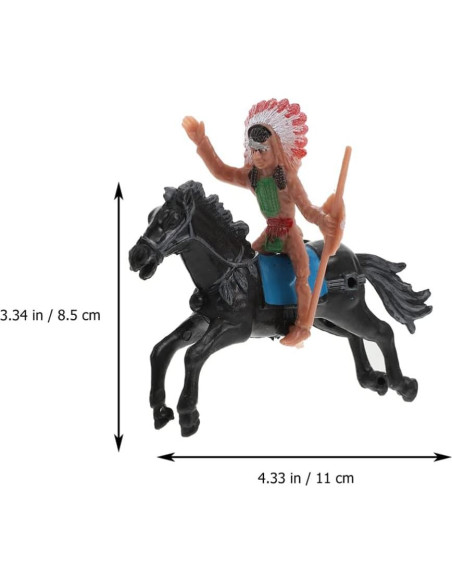 Figuras de Modelo Indio NUOBESTY - 8 Piezas de Plástico