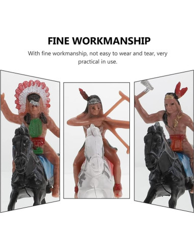 Figuras de Modelo Indio NUOBESTY - 8 Piezas de Plástico