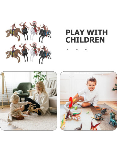 Figuras de Modelo Indio NUOBESTY - 8 Piezas de Plástico