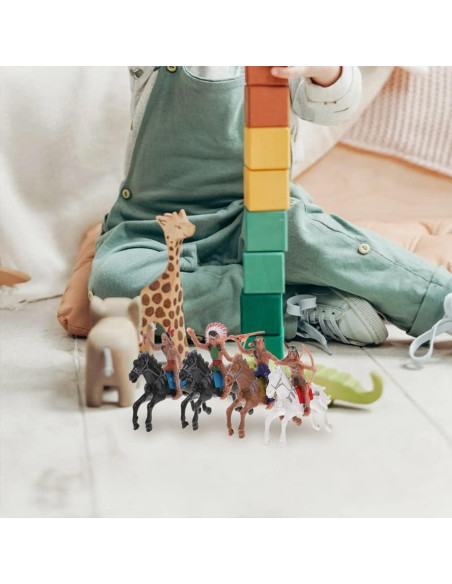 Figuras de Modelo Indio NUOBESTY - 8 Piezas de Plástico