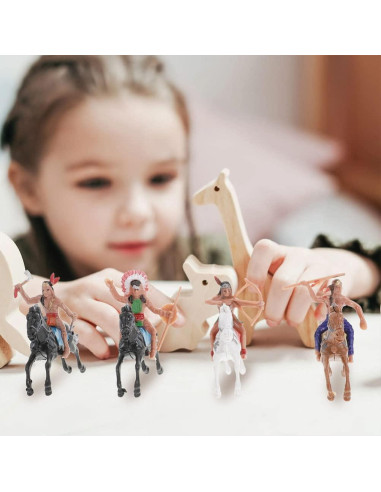 Figuras de Modelo Indio NUOBESTY - 8 Piezas de Plástico