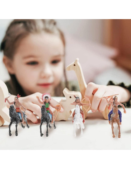 Figuras de Modelo Indio NUOBESTY - 8 Piezas de Plástico