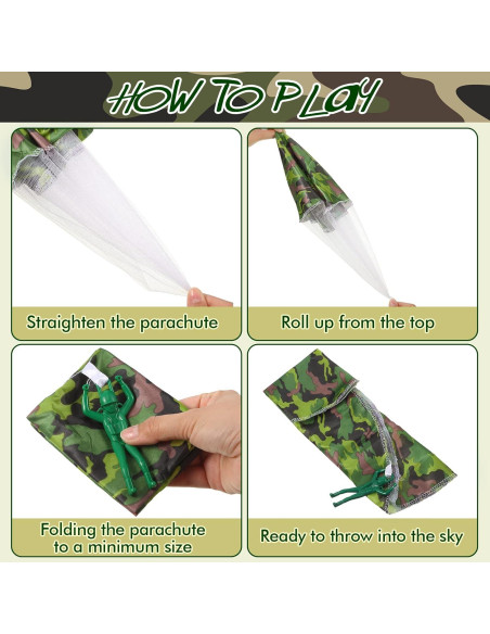 Jerify Juguetes Paracaídas y Aviones de Espuma 20 Pcs