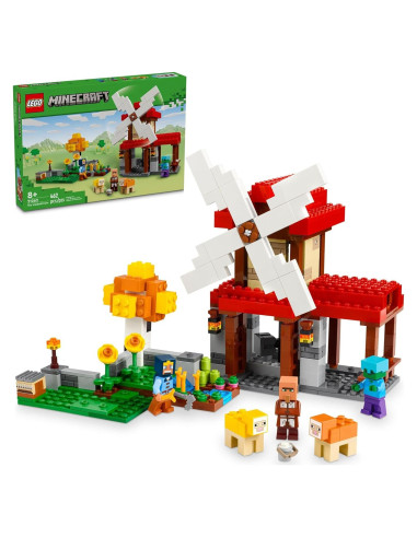LEGO Minecraft La Granja del Molino de Viento 21262 - Juguete 462 Piezas