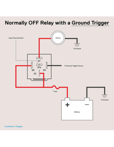 Relé Eléctrico SPDT 5 Pines Bosch True Mods 12V 40A/30A