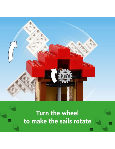 LEGO Minecraft La Granja del Molino de Viento 21262 - Juguete 462 Piezas