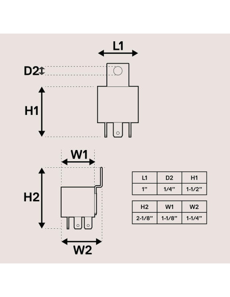 Relé Eléctrico SPDT 5 Pines Bosch True Mods 12V 40A/30A