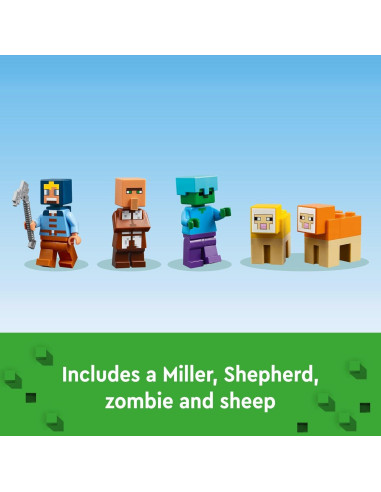LEGO Minecraft La Granja del Molino de Viento 21262 - Juguete 462 Piezas
