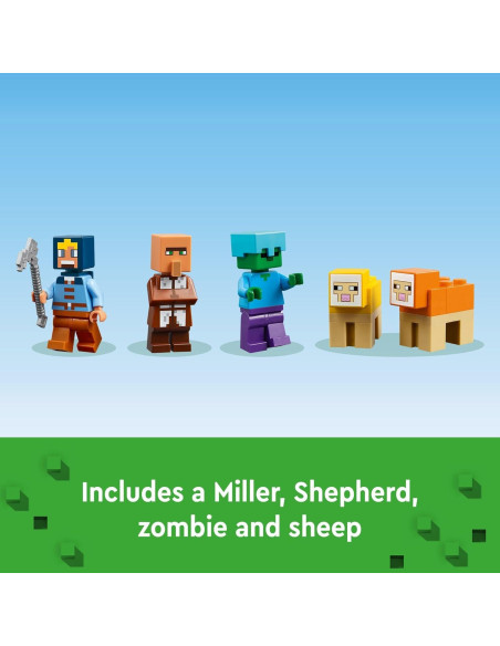 LEGO Minecraft La Granja del Molino de Viento 21262 - Juguete 462 Piezas