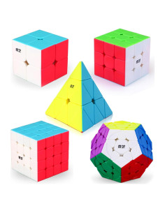Conjunto de Cubos Rápidos Roxenda 2x2 3x3 4x4 Megaminx y Pirámide