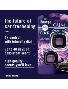 Clip de Ventilación Febreze para Auto Aroma Downy Calm 2 Unidades 2