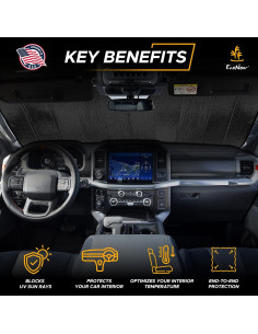 Sombra de Parabrisas Plegable EcoNour 147x71 cm Plata 2