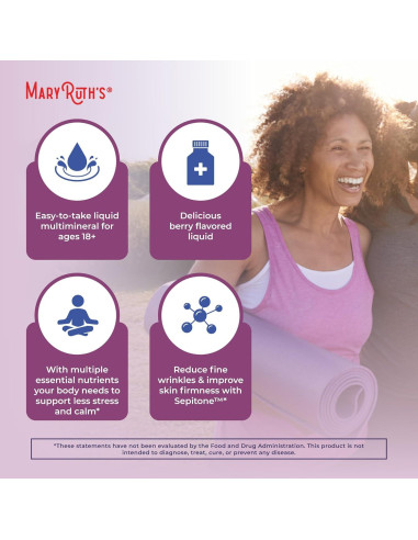 Multimineral Líquido Nocturno MaryRuth's 450ml - Sin Melatonina