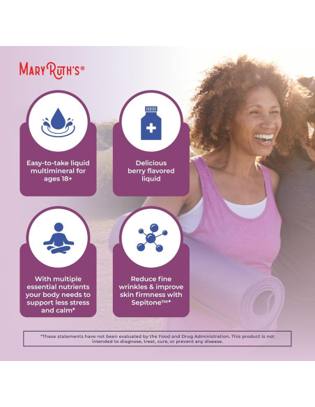 Multimineral Líquido Nocturno MaryRuth's 450ml - Sin Melatonina