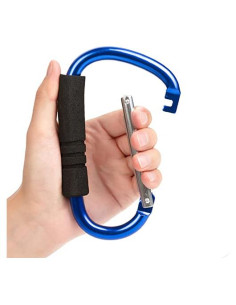 Ganchos para Cochecito Funbliss - 2 Piezas Antideslizantes Azul