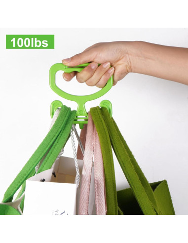 Porta Bolsas de Compras Hadwoer - 2 Piezas Alta Resistencia 100lbs