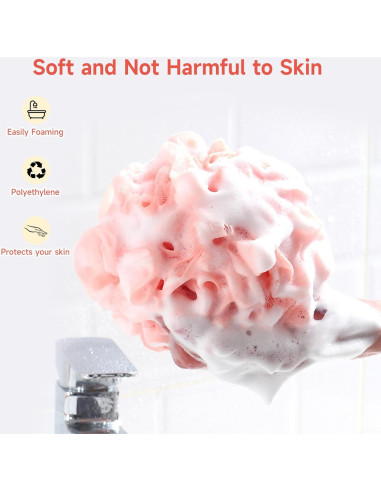 Esponjas de Luffa Exfoliantes MISSJOJIAY 4 Colores 50g