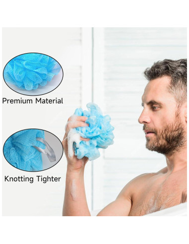 Esponjas de Luffa Exfoliantes MISSJOJIAY 4 Colores 50g