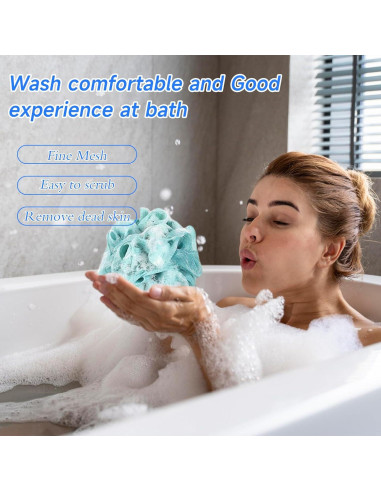 Esponjas de Luffa Exfoliantes MISSJOJIAY 4 Colores 50g