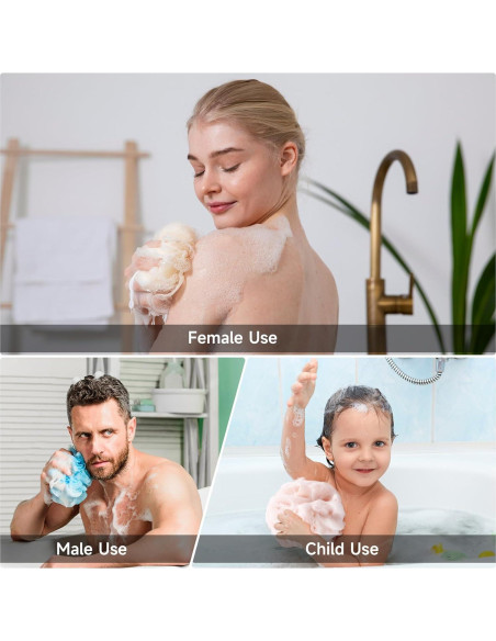 Esponjas de Luffa Exfoliantes MISSJOJIAY 4 Colores 50g