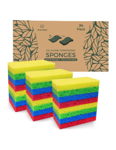 Esponjas de Cocina MMG Prime - 24 Esponjas Naturales Biodegradables