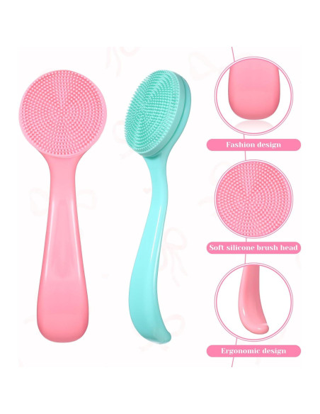 Set de 2 Cepillos Faciales Manuales de Silicona Xthrotsenk