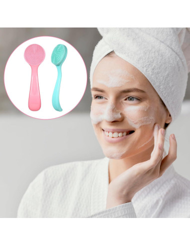 Set de 2 Cepillos Faciales Manuales de Silicona Xthrotsenk