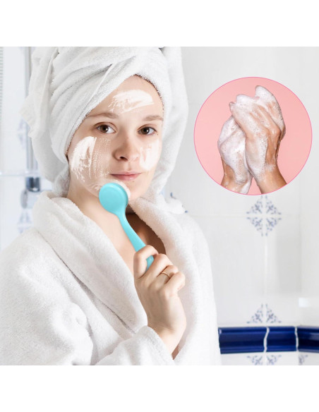 Set de 2 Cepillos Faciales Manuales de Silicona Xthrotsenk