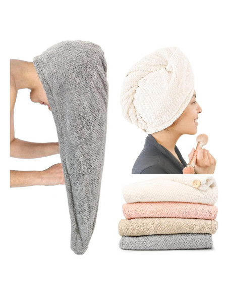 Paquete de 4 Toallas de Microfibra ROLSHOL Extra Grande