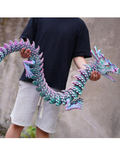 Dragón Gigante Impreso en 3D LUYU 197.6cm Colorido Articulado 2