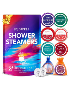 Bolsitas de Vapor para Ducha JoJowell - 21 Piezas Aromaterapia