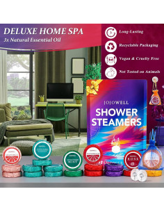 Bolsitas de Vapor para Ducha JoJowell - 21 Piezas Aromaterapia 2
