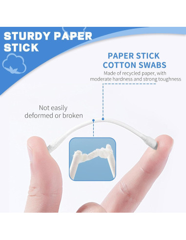 Hisopos de Algodón Doble Punta BODFPPC - 800 Piezas