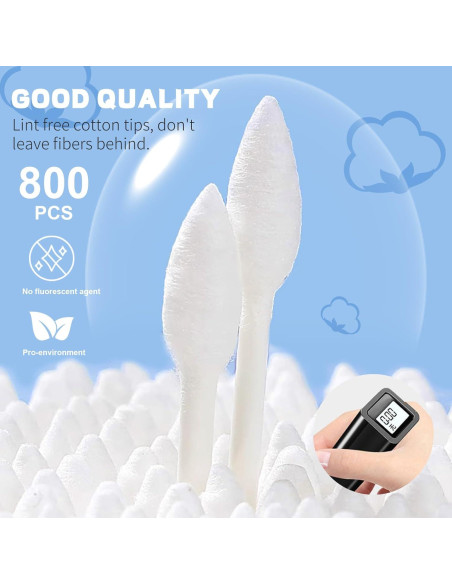 Hisopos de Algodón Doble Punta BODFPPC - 800 Piezas
