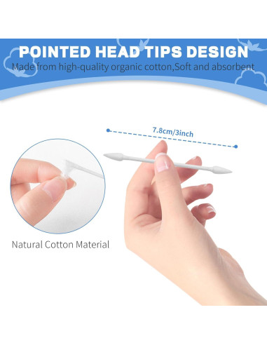 Hisopos de Algodón Doble Punta BODFPPC - 800 Piezas