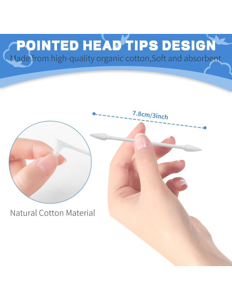 Hisopos de Algodón Doble Punta BODFPPC - 800 Piezas