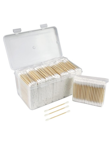 Bastones de Algodón Orgánico EYXFormula 1000 Piezas Doble Punta