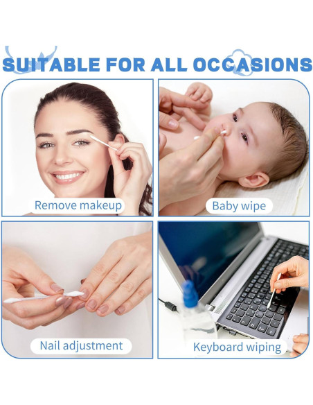 Hisopos de Algodón Doble Punta BODFPPC - 800 Piezas