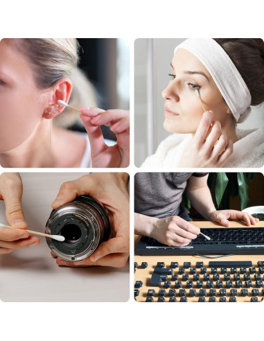 Bastones de Algodón Orgánico EYXFormula 1000 Piezas Doble Punta