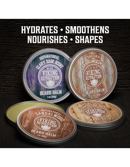 Bálsamo para Barba Viking Revolution 4 Fragancias 28g