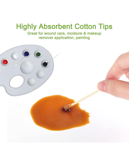 Bastones de Algodón Orgánico EYXFormula 1000 Piezas Doble Punta