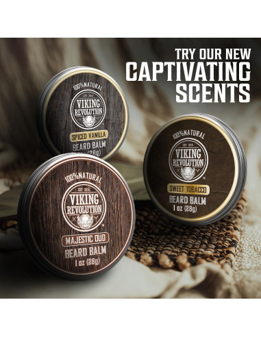 Bálsamo para Barba Viking Revolution 4 Fragancias 28g