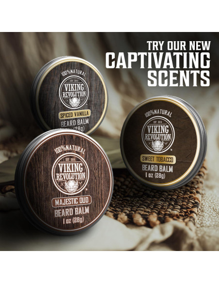 Bálsamo para Barba Viking Revolution 4 Fragancias 28g