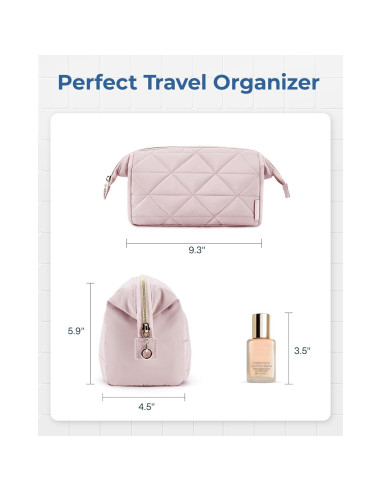 Bolsa de Maquillaje de Viaje BAGSMART Negra 27.7x14.9 cm