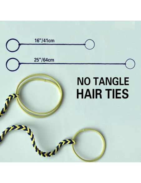 3 Lazos de Cabello Espirales SISYOUP Coloridos 40.64 cm