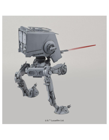 Kit de modelo AT-ST 1:48 Bandai Star Wars Gris