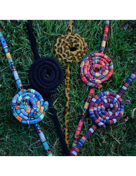 Cinta para Dreadlocks con Cierre Espiral Medianoche - Unisex